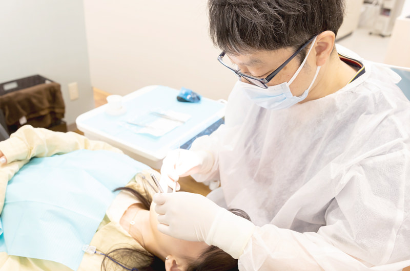 ホワイトニング前にむし歯治療＆歯周病治療も可能！